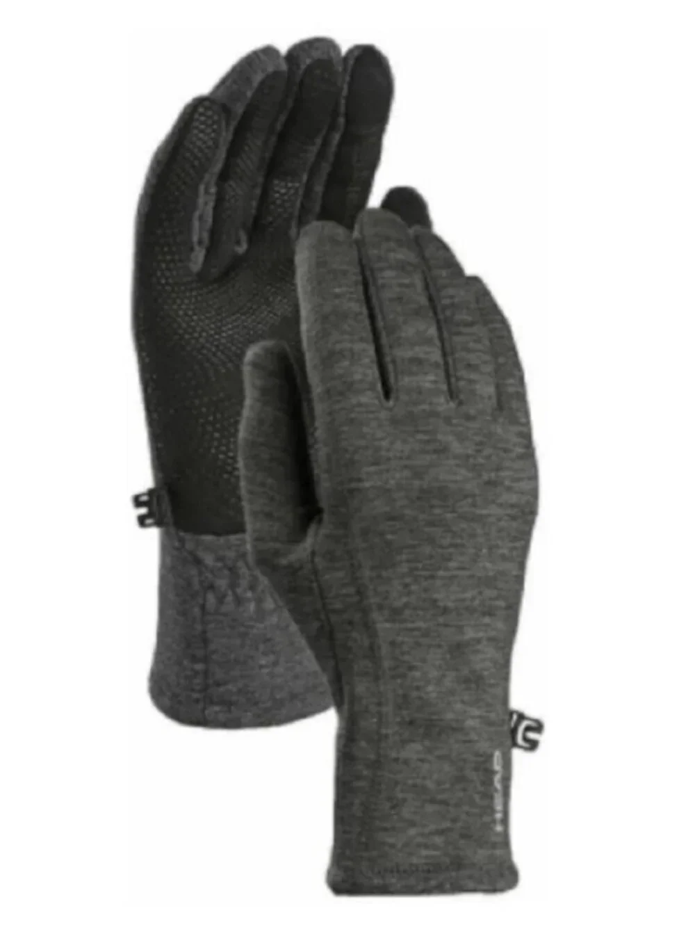 NWT Head Womens Touchscreen Running Gloves in Grey sz L